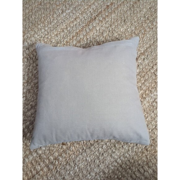 West Elm Gray Wool Blend Pillow Red Felt Xmas Gifts 16 X 16 Feather Down - Picture 6 of 6